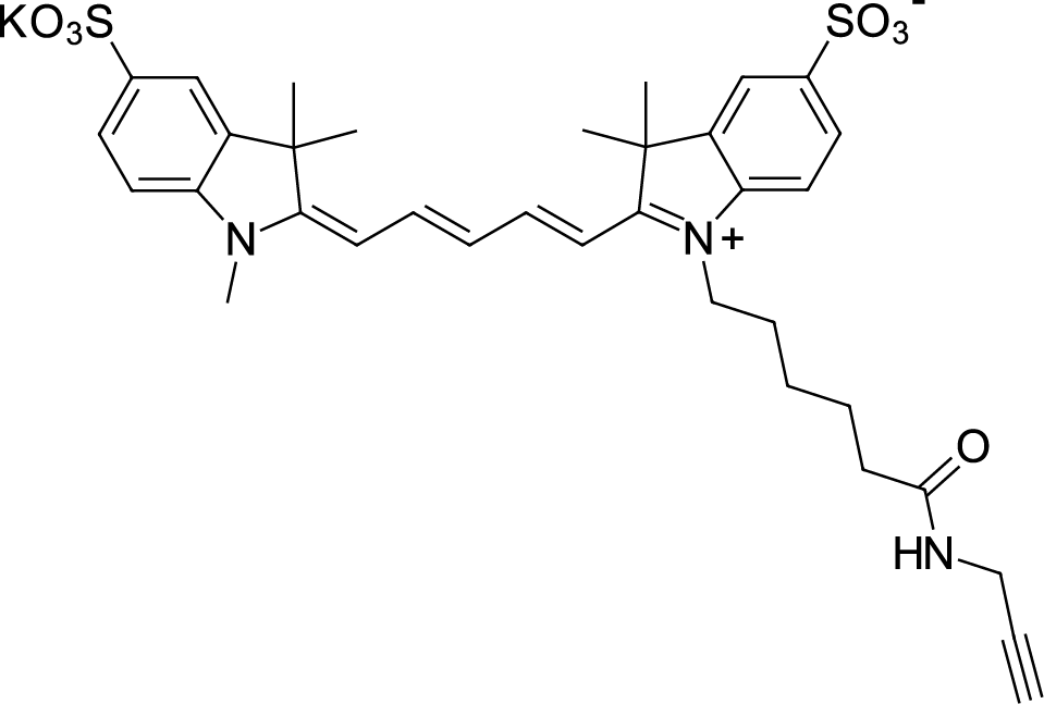 Sulfo-Cyanine5 alkyne  Chemical Structure
