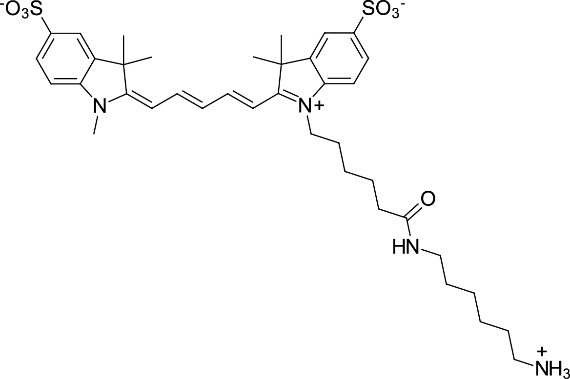 Sulfo-Cyanine5 amine  Chemical Structure