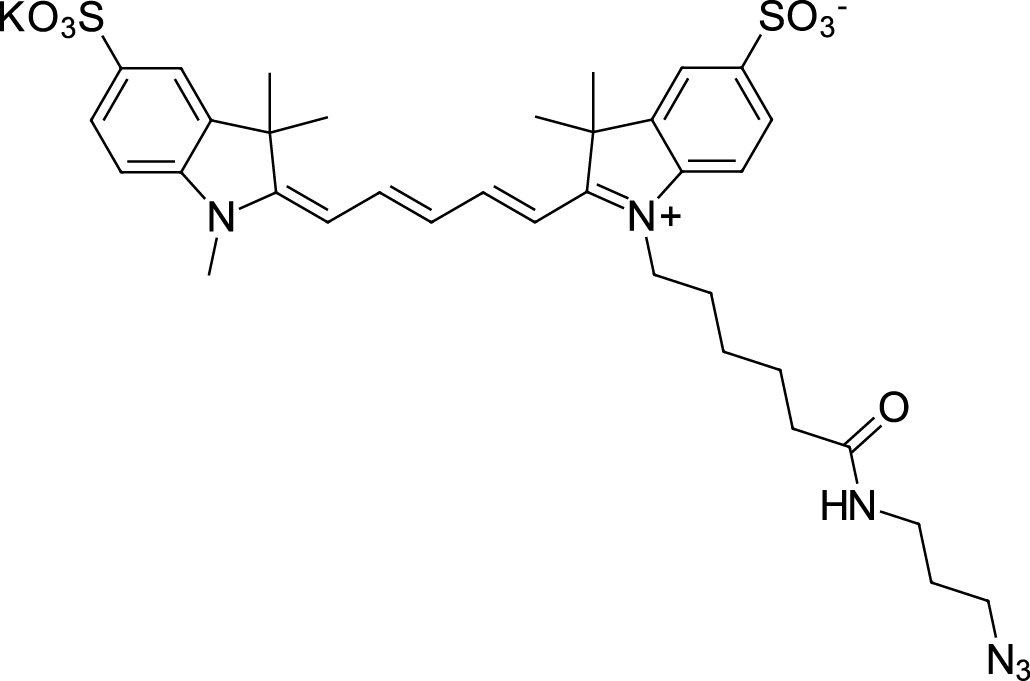 Sulfo-Cyanine5 azide  Chemical Structure