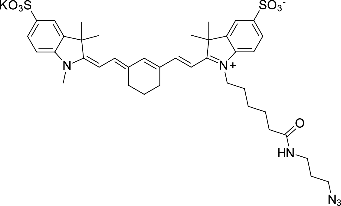 Sulfo-Cyanine7 azide Chemische Struktur