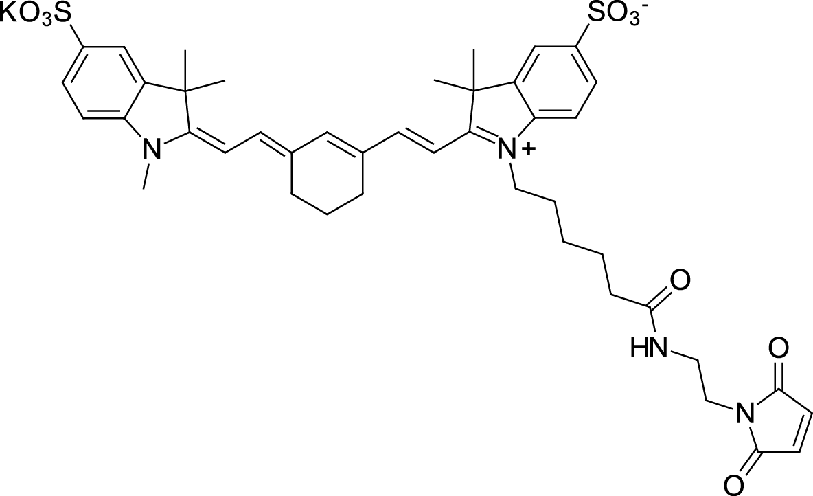 Sulfo-Cyanine7 maleimide التركيب الكيميائي
