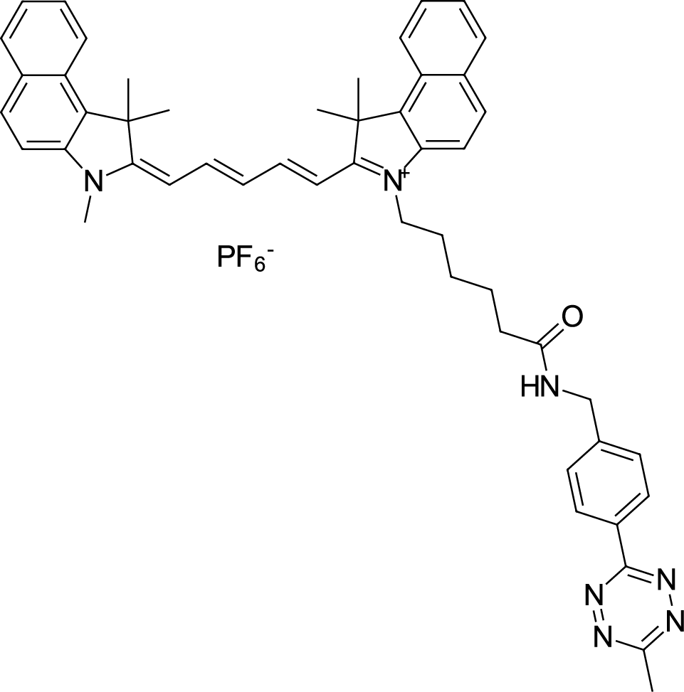 Cyanine5.5 tetrazine Chemische Struktur
