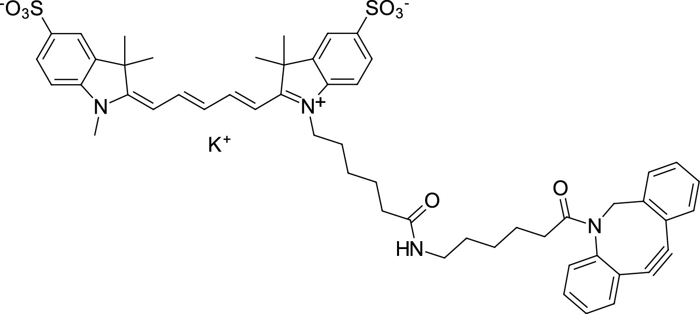 sulfo-Cyanine5 DBCO Chemische Struktur