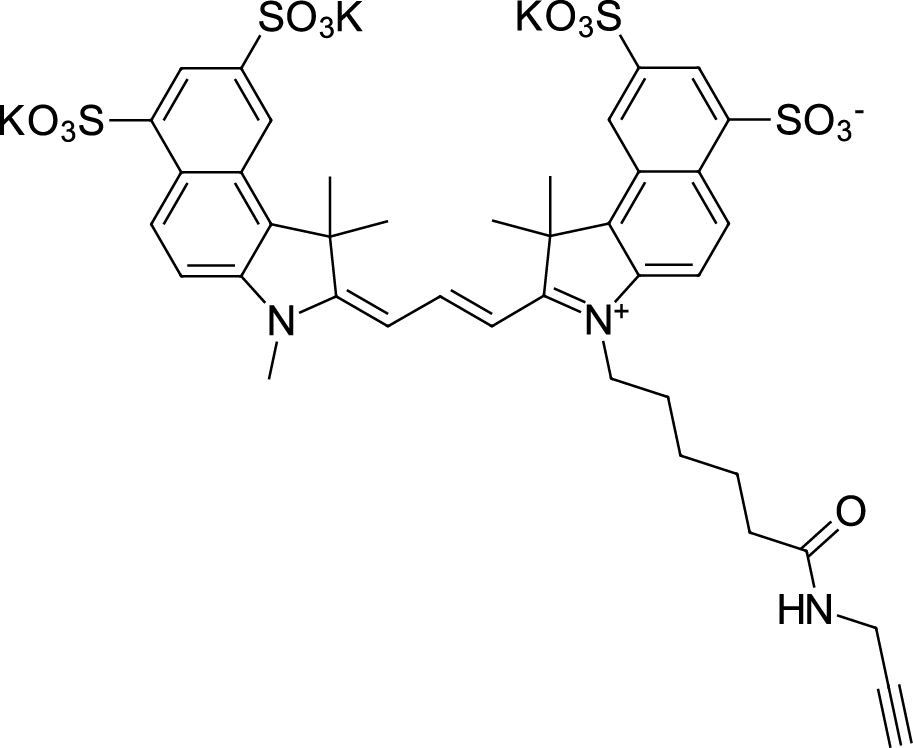 Sulfo-Cyanine3.5 alkyne  Chemical Structure