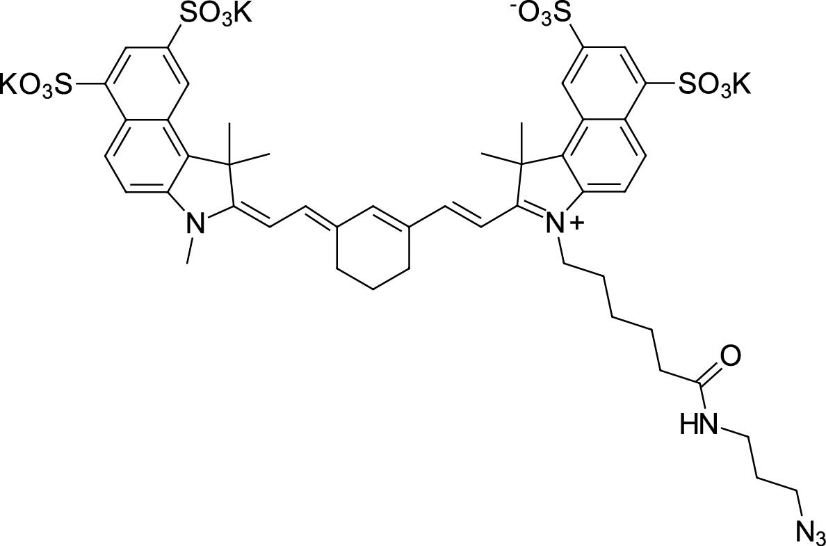 Sulfo-Cyanine7.5 azide Chemische Struktur