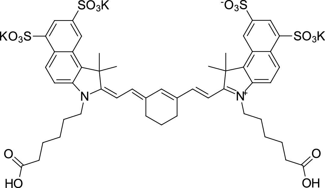 Sulfo-Cyanine7.5 dicarboxylic acid Chemische Struktur