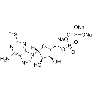 2-Methylthioadenosine diphosphate trisodium  Chemical Structure