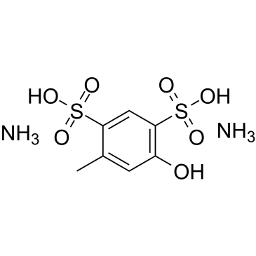 5-Hydroxytoluene-2,4-disulphonic acid diammonium 化学構造