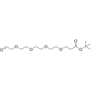 Ald-CH2-PEG4-Boc Chemische Struktur