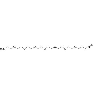 Azido-PEG7-amine التركيب الكيميائي