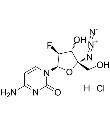 Azvudine hydrochloride Chemische Struktur