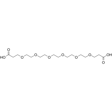 Bis-PEG6-acid 化学構造