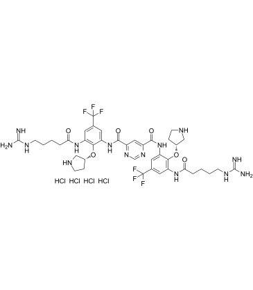 Brilacidin tetrahydrochloride Chemische Struktur
