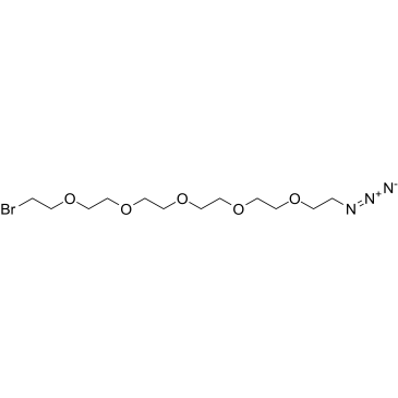 Bromo-PEG5-azide Chemische Struktur