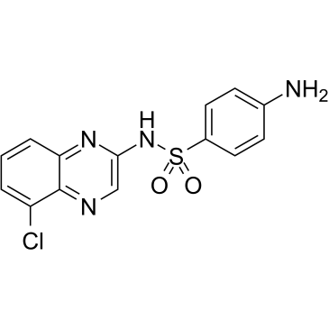 Chloroquinoxaline sulfonamide Chemische Struktur