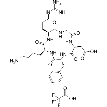 Cyclo(-RGDfK) TFA 化学構造