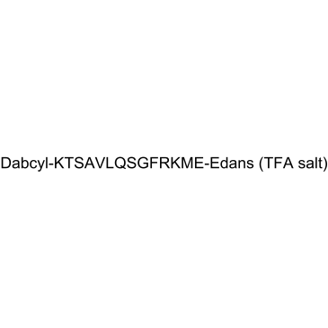 Dabcyl-KTSAVLQSGFRKME-Edans TFA Chemical Structure