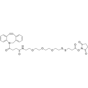 DBCO-PEG3-SS-NHS ester 化学構造