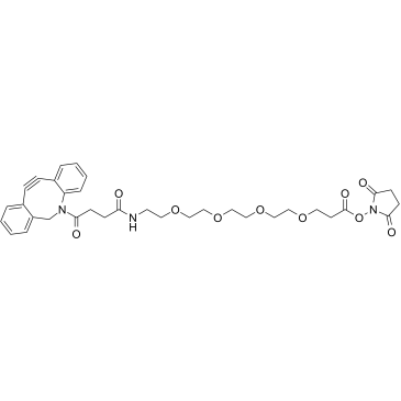 DBCO-PEG4-NHS ester Chemical Structure
