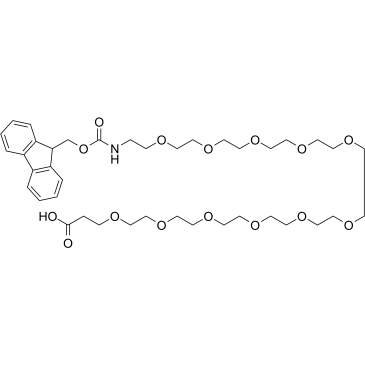 Fmoc-NH-PEG11-CH2CH2COOH Chemische Struktur