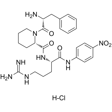 H-D-Phe-Pip-Arg-pNA hydrochloride 化学構造
