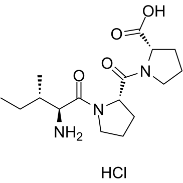 H-Ile-Pro-Pro-OH hydrochloride Chemische Struktur