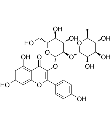 Kaempferol 3-neohesperidoside 化学構造