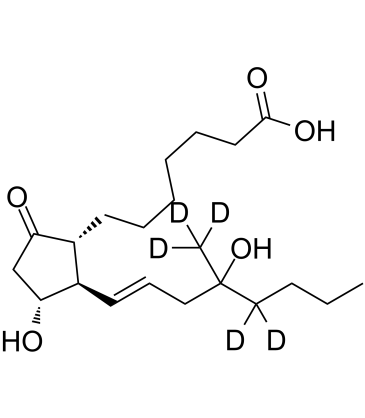 Misoprostol acid D5 化学構造