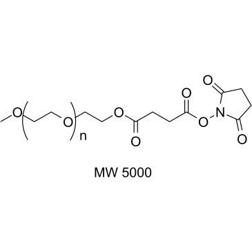 m-PEG-Succinimidyl Succinate (MW 5000) التركيب الكيميائي