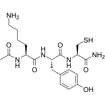N-Acetyl lysyltyrosylcysteine amide 化学構造