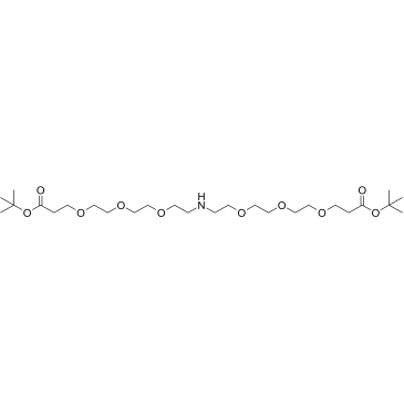 NH-bis(PEG3-Boc) Chemische Struktur