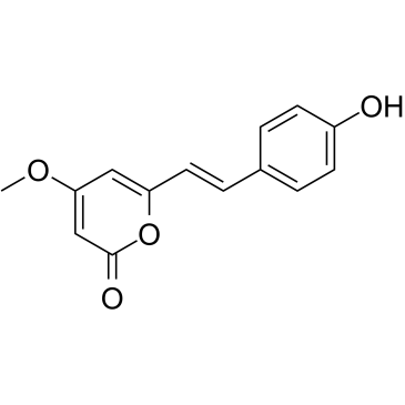 p-Hydroxy-5,6-dehydrokawain Chemische Struktur