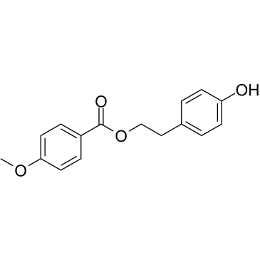 p-Hydroxyphenethyl anisate 化学構造