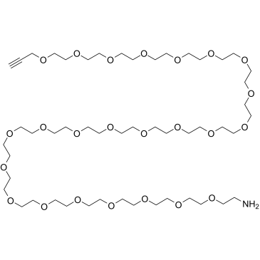 Propargyl-PEG24-amine التركيب الكيميائي