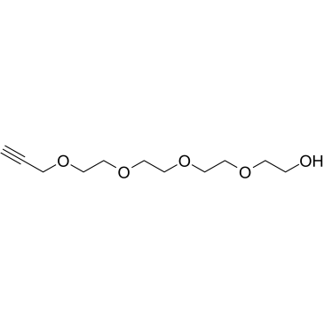 Propargyl-PEG4-alcohol 化学構造