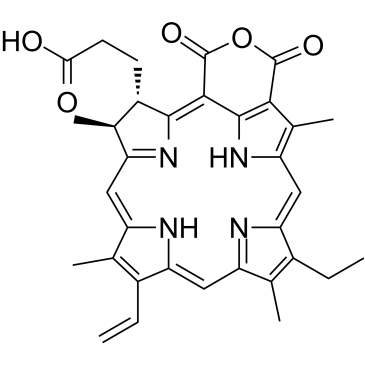 Purpurin 18 Chemical Structure