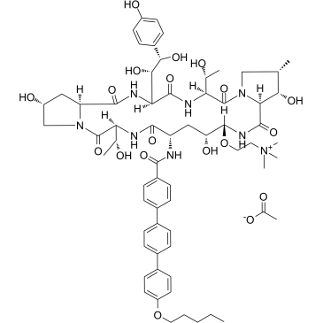 Rezafungin acetate  Chemical Structure