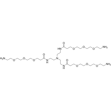 Tri(Amino-PEG3-amide)-amine Chemical Structure