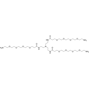 Tri(Amino-PEG4-amide)-amine Chemische Struktur