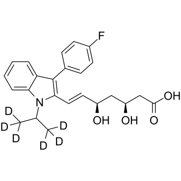 (3S,5R)-Fluvastatin D6  Chemical Structure