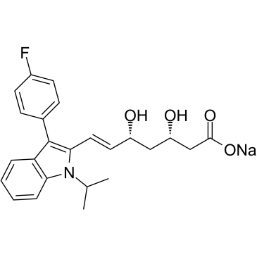 (3S,5R)-Fluvastatin sodium  Chemical Structure
