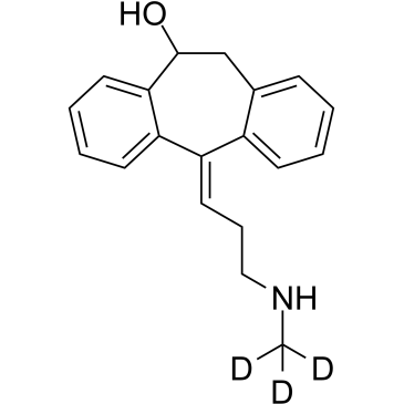 (E)-10-Hydroxynortriptyline D3 Chemische Struktur