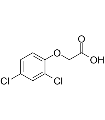 2,4-D (2,4-Dichlorophenoxyacetic acid)   Chemical Structure