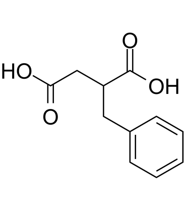 2-Benzylsuccinic acid 化学構造