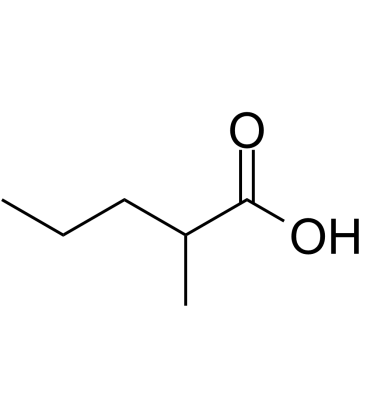 2-Methylvaleric acid Chemische Struktur