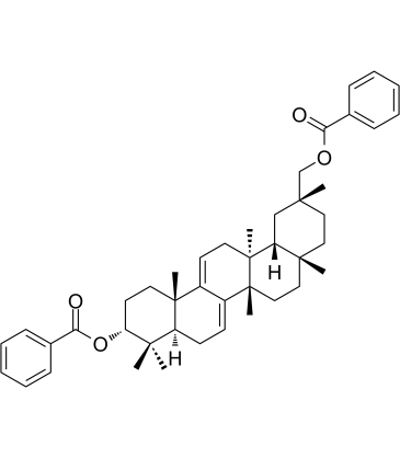 3,29-O-Dibenzoyloxykarounidiol 化学構造
