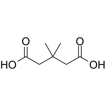 3,3-Dimethylglutaric acid Chemische Struktur