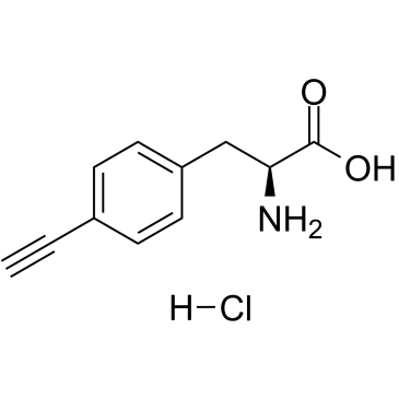4-Ethynyl-L-phenylalanine hydrochloride 化学構造