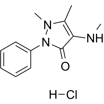 4-Methylamino antipyrine hydrochloride  Chemical Structure