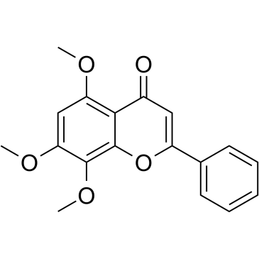 5,7,8-Trimethoxyflavone 化学構造